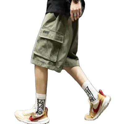 China Summer Breathable Fashion Casual Loose Short Jeans Plus Size Multi-pocket Cargo Jeans Men for sale