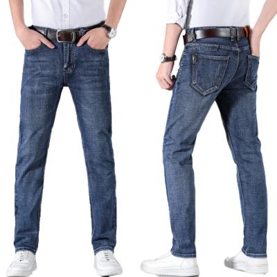 China New Wholesale Men Breathable Cotton Casual Classic Jeans Spring Work Wear Jeans Formal Regular Men for sale