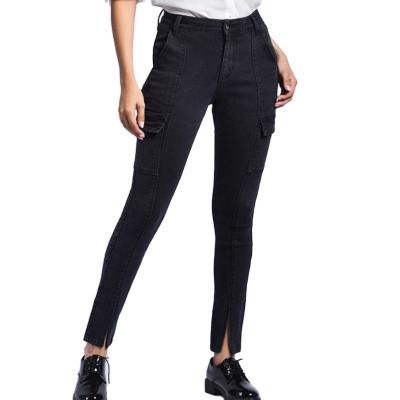 China New Style Breathable Lattice Pants Fashionable Skinny Black Pants for sale