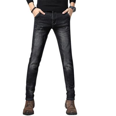 China Breathable Classic Slim Fit Jeans In Mens Jeans Destroy Long Customized Man Jeans Plus Size for sale