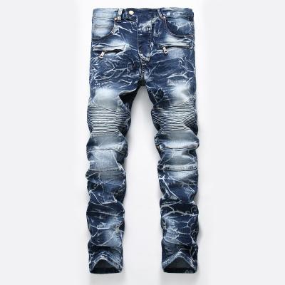 China Nostalgic fashion men's jeans pants straight-leg breathable motorcycle jeans high quality men's jeans pants for sale