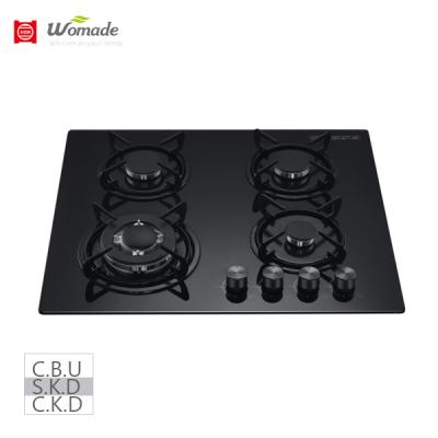 China Household Glass Head 4 Burner Gas Hobs for sale