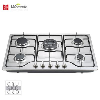 China Household Special Price 5 Burner Gas Hob Enamel Pan Enamel Pan Support 90cm Tall Size Cover All Cooking Big Way Sale Quickly To Deliver for sale