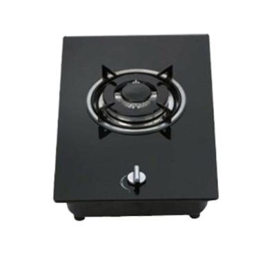 China Household China Supplier Factory Price Single Burner Powerful Build In Gas Hob Gas Stove Top Stainless Steel Glass Gas Cooker for sale