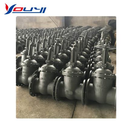 China General GOST Cast Steel Gate Valve Z41H PN16 PN25 PN40 for sale