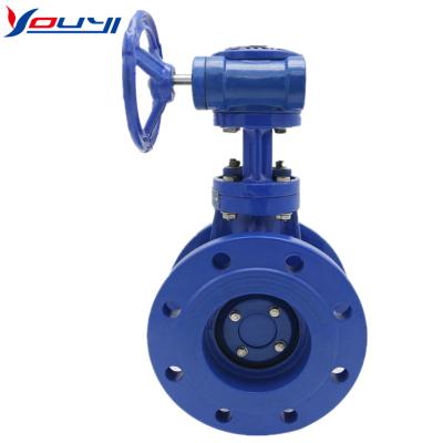 China High performance butterfly valve pneumatic actuator general double eccentric valve for sale