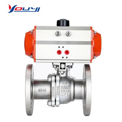 China General Affordable Electric Cast Iron Actuator Flange Steel Ball Valve for sale