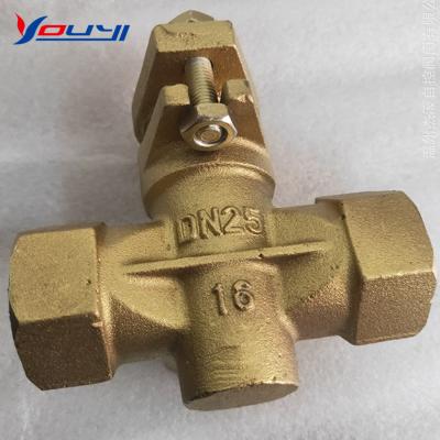 China General Boiler Pressure Gauge Three Way Ball Valve for sale