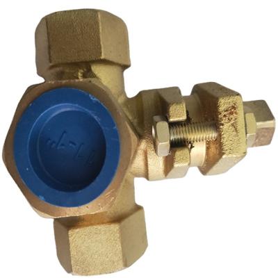 China X14W-10T-16T General Thread Brass Three Way Internal Plug Valve for sale