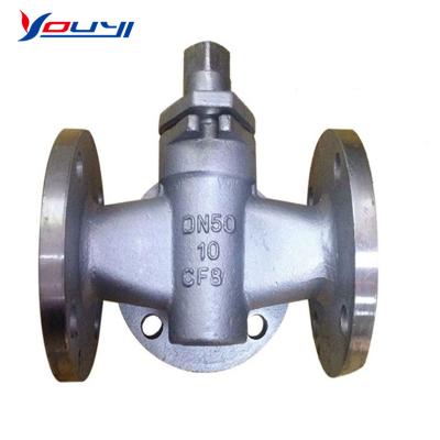 China General DIN EN BS Flanged Connection WCB CF8 Plug Valve for sale