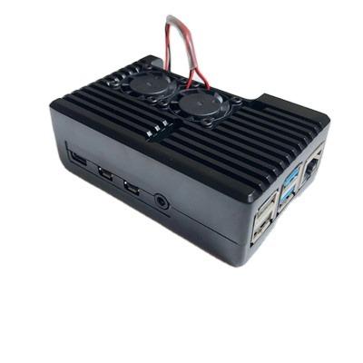 China aluminum plastic raspberry pi 3 4 model B cooling raspberry pi case 92*62*32mm for sale