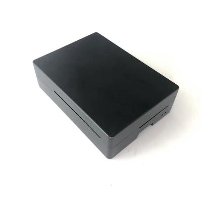 China Aluminum Alloy Shell Raspberry Pi 3B 4B Cooling Radiator Case Fan Box Accessories Raspberry PI 4 Case for sale