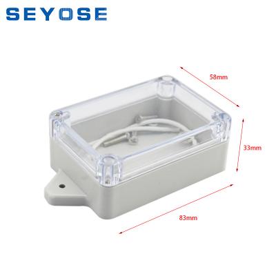 China F19T High quality waterproof plastic junction electronics box frame with transparent lid 83*58*33mm for sale