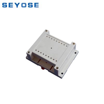 China 3-01-12 wall mount beige plastic din rail enclosure junction box electronic equipment enclosure industrial box 115*90*40mm for sale