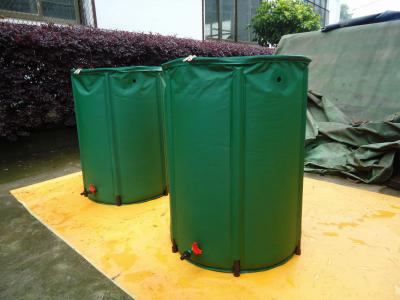 China Collapsible PVC Plastic Tarpaulin Rain Barrel For Water Collection Max Capacity 1450l for sale