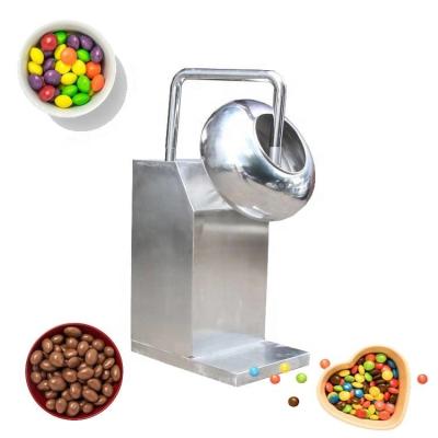 China Commercial Supply Multi Functional Tablet Peanut Sugar Almond Chocolate Coating Pan Machine Industrial Snacks Coating Machinery for sale