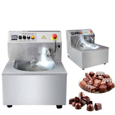 China Snack Factory Chocolate Fudge Tempering Machine Temperature Adjustable Mini Tempered Chocolate Machines for sale