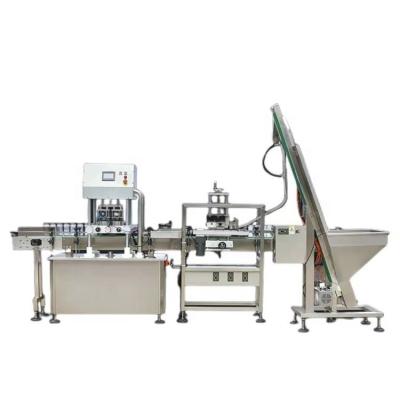 China Automatic Food Vacuum Sealing Glass Bottle Machine Capping Screwing Machines for sale