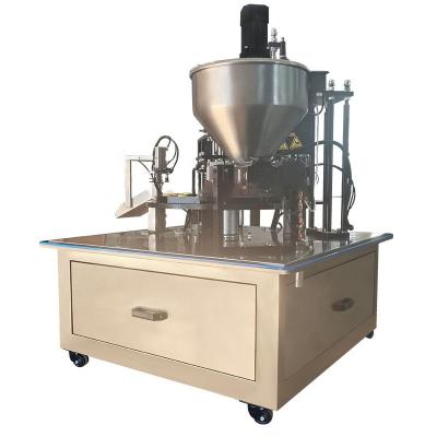 China Plastic Yogurt Cup Machine Automatic Rotary Cup Machine Food Dish Powder Filling and Sealing Machines for sale