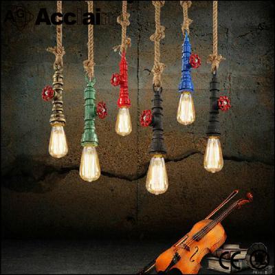 China Vintage Industrial Light Fixture Metal Pipe Pendant Chandelier Supplier for sale