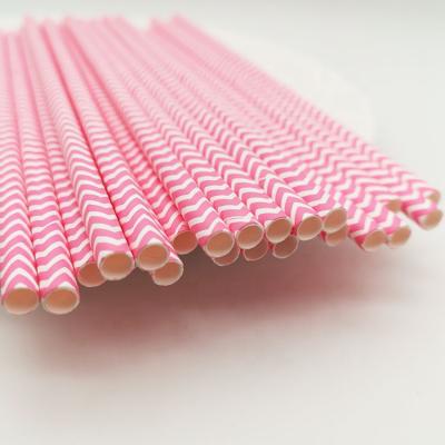 China Lovely Drinking Paper Straws Recycled Paper Wrapped Disposable Straw for sale