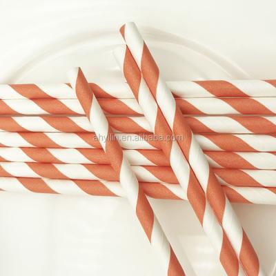 China Minimalist Red Paper Drinking Straw Disposable Paper Straws For Kids And Party for sale