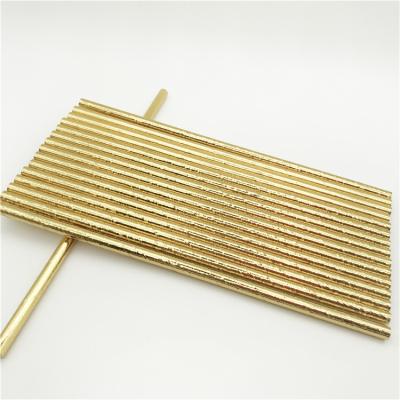 China Farm Gold Food Grade Biodegradeable Environmental Friendly Paper Straws For Parties Or Weddings for sale