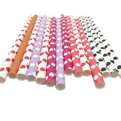 China Customizable Size And Color Environmental Protection Disposable Biodegradable Paper Straws for sale