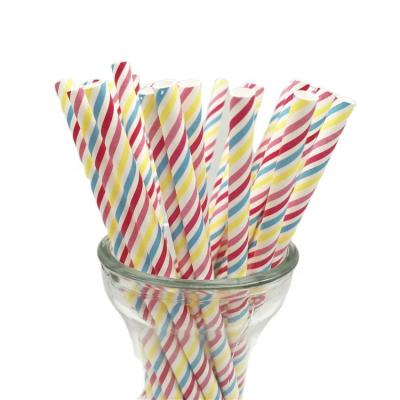 China Disposable Biodegradable Wrapping Paper Straw Milkshake Straws Drinking Straws for sale