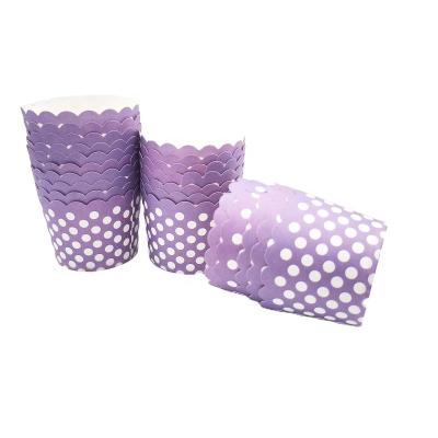 China Disposable Oven-Safe Large Baking Cups Roll Paper Cups For Baking Cupcake for sale