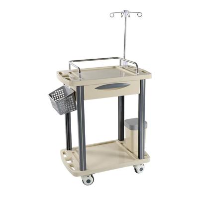 China Trolley Factory Price ABS Medical Trolley Easy Clean Nursing Medical Trolley With Drawers For Hospital Clinic for sale