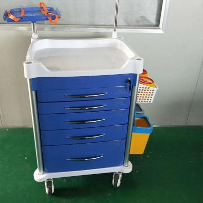 China Easy Clean Nursing Trolley ABS Material Medical Trolley With Good Quality For Hospital Clinic Use for sale