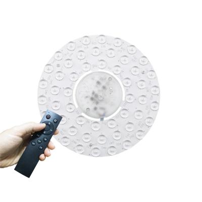 China New design LED Dimmable module light source replacement of old ceilng light with lens cover 220v remote control for sale