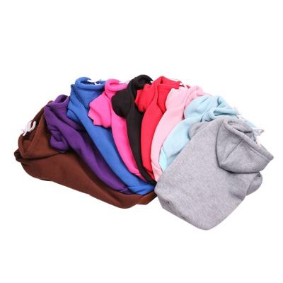 China Viable Factory In Stock Custom Multi Color Blank Dog Sweatshirt Hoodie Clothes for sale