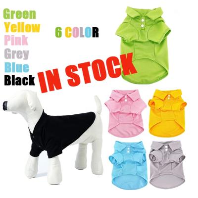 China Viable In Stock 6 Color Factory Price Pet T-shirt White Accept Custom Made for sale