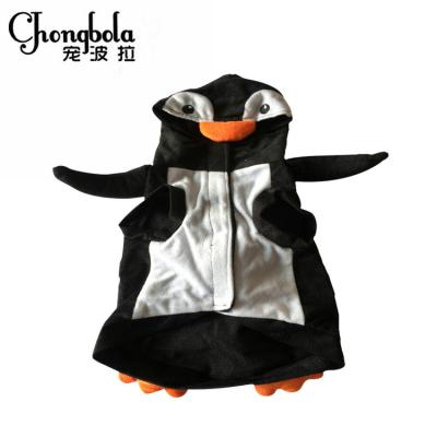 China Sustainable Wholesale Dog Clothes Pet Accessories Penguin Costume Small Pet Dog Clothes for sale