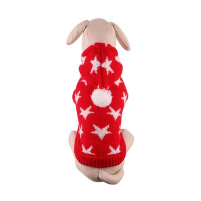 China Christmas Style Autumn And Winter Coat Woolen Dog Viable Warm Sweaters for sale