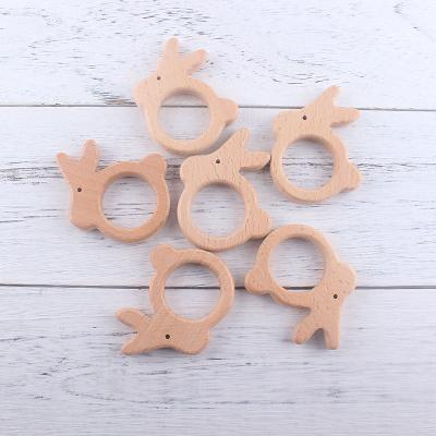 China High Quality Natural Eco-Friendly Natural Organic Baby Teethers Design Wooden Matching Beech Wood Teether For Baby for sale