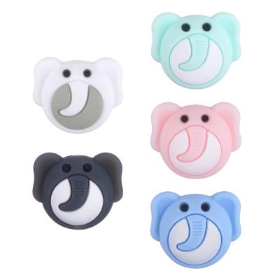 China 100%food grade silicone Teether bpa free baby chew toy teether silicone elephant chew teether for sale