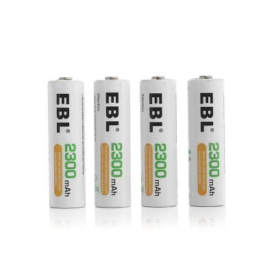 China 4 Pack 2300mah AA Rechargeable Cell Batteries High Capacity CE Certified for sale