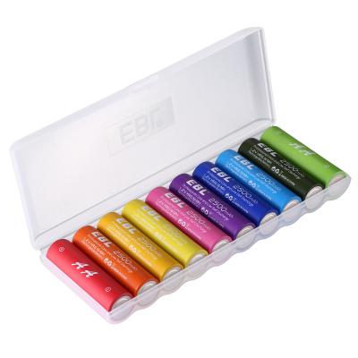 Chine Poids léger batteries rechargeables 2500mAh de 10 paquets aa pour la caméra/jouets à vendre