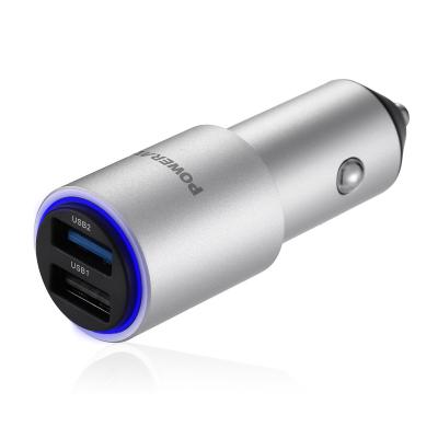 China 24W Qualcomm Quick Charge 3.0 Car Charger Dual USB Port For Iphone , Ipad for sale