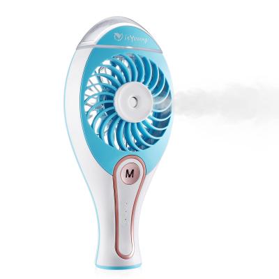 China Rechargeable Handheld USB Misting Fan Portable Mini Outdoor Misting Fan for sale