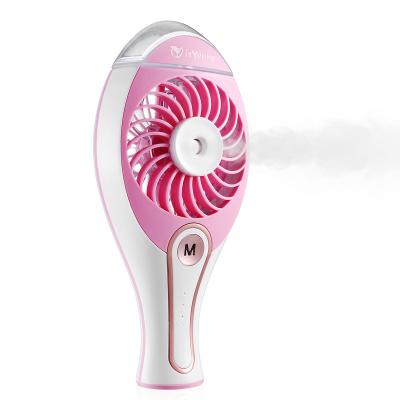 China Portable USB Misting Fan Rechargeable Outdoor Mini Handheld Misting Fan for sale