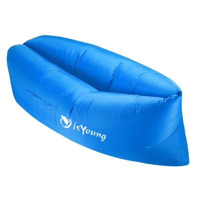 China Outdoor Lazy Inflatable Couch Air Sleeping Sofa Lounger Camping Inflatable Bed for sale