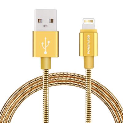 China 1 Meter Metal Micro Usb Charging Cable Sync and Charge Cord for iPhone for sale