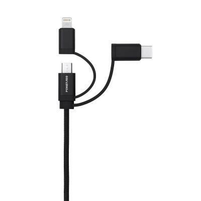 China Multiple USB Charging Cable , Black USB Charger Cord With 1 Year Warranty for sale