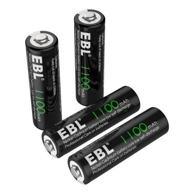 China baterías recargables de 1100mAh AA, batería recargable de 1.2V NiCd en venta