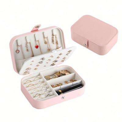 China Jewelry Package Travel Jewelry Box Small Organizer Jewelry Boxes For Women Girls for sale