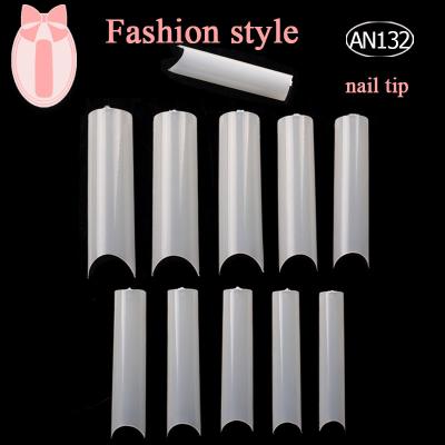 China Box 500pcs Design 2 In 1 Coffin Nail Coffin Nail Tips XXL Easy False Stiletto Cover XXL Half Pointed Stiletto Nail Tips for sale